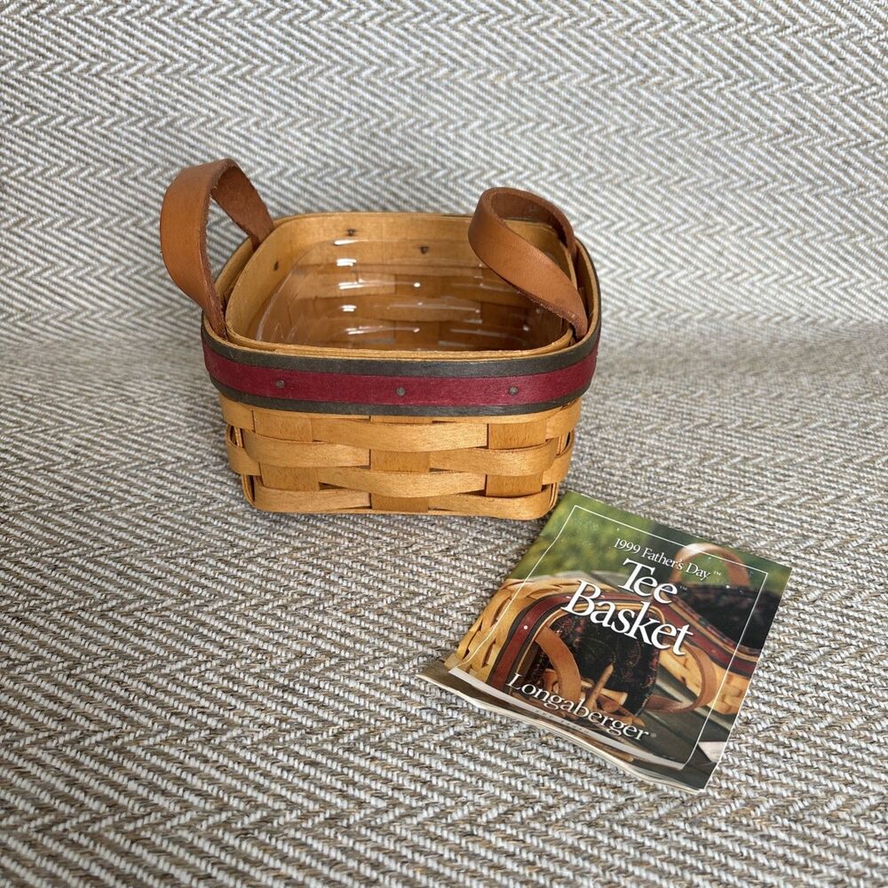 Longaberger Fathers Day Tee Basket With‎ Protector 1999